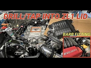 HOW TO DRILL / TAP PORT FOR BOOST REFERENCE TO ZL1 LSA LID | LS SWAP