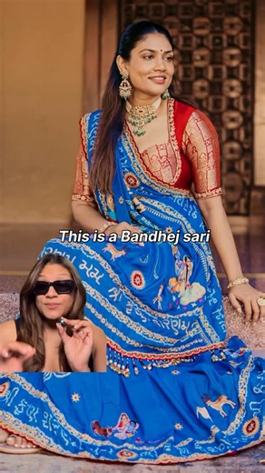 Muskaan Agarwal on Instagram: "Mochi & Marodi handwork, all the way from Gujarat and Rajasthan Brand: @sangitajaganiofficial Comment “♥️” & I’II send you the details in your DMs #bandhej #indianwear #weddingoutfits #indianoutfit"