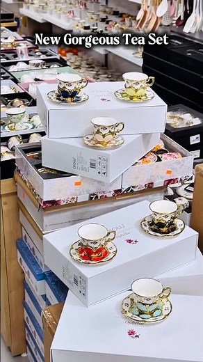 Luxury Tea Set Collection ☕✨ Elegant Cups You Need #shorts #crockery #homedecor #home #kitchen