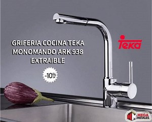 Te presentamos el grifo ARK 938 de Teka, un atractivo grifo de cocina extraíble muy resistente que te permite maniobrar en el fregadero de una manera muy cómoda. Además, tiene un diseño minimalista y moderno que le dará una personalidad única a tu cocina. Encuentrala en todas nuestras sucursales con un 10% de descuento. Te esperamos con las mejores marcas, al mejor precio...😊🖒 | Megametales S. A.