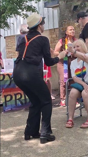 Drag performer does Billy Joel's Tell Her About It at the Greenbelt Pride Festival, July 11, 2026