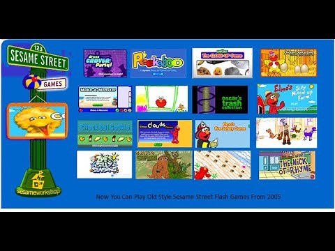 Live PC Longplay - Sesame Street Flash Games 2005 [Sound] Remake