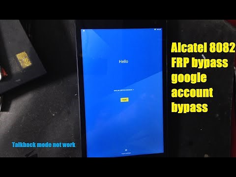 Alcatel Tablet 1T 10 alcatel 8082 google account bypass|FRP