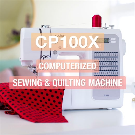 2.5K views · 36 reactions | It's the little things. 彩 Our CP100X computerized sewing and quilting machine comes with a sharp LCD display, a one-step automatic needle threader, Quick-Set bobbin system, adjustable sewing speed control, and more. Shop now! https://bit.ly/3qQlRMM | Brother Sews | Facebook