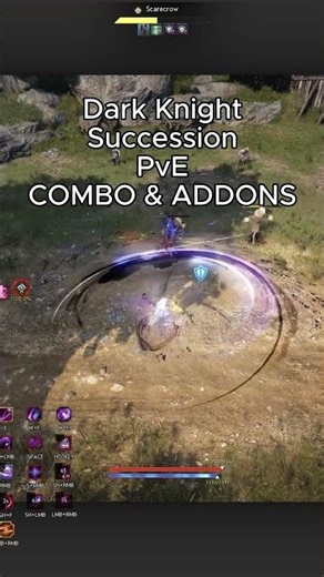 BDO Dark Knight Succ PvE COMBO & ADDONS #bdo #combo #addons #shorts #blackdesert #blackdesertonline