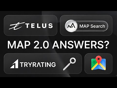 Telus Online Data Analyst | Map Search Evaluation Training, Search 2.0 [ TryRating ] Answers
