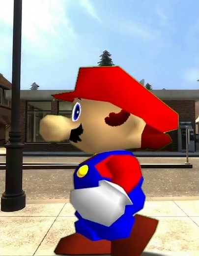 Luigi BREAKS Mario's NECK #funny #mario #meme