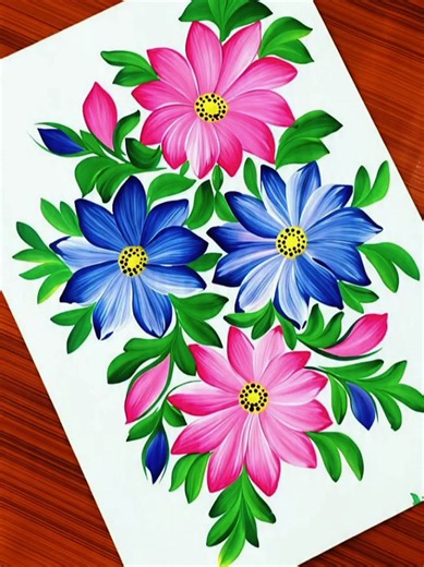 Flower Painting Tutorial for Beginners — Easy Acrylic Floral Step-by-Step