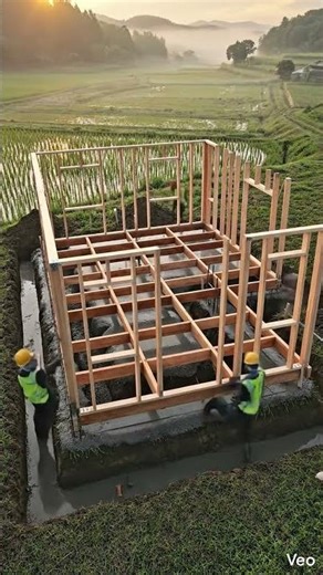 CottageDream Wooden Farm Cottage Built From Scratch #constructiontimelapse#homedesignbuild
