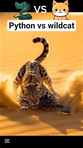 cat fights with python #shorts