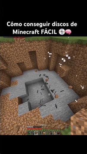 Cómo conseguir el disco MÁS DIFÍCIL de Minecraft 🤫💿 #minecraft #shorts