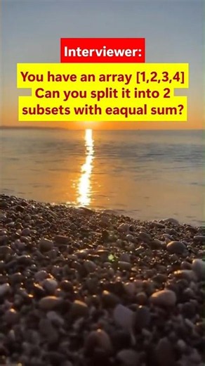 Can you split the Array #interview #question #foryou