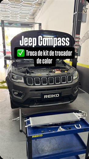 REIKO - São Paulo on Instagram: "Jeep Compass 2.0 Flex 🚨 Evite a perda total da transmissão! O sistema original costuma romper o trocador de calor, causando mistura de água do radiador com o óleo do câmbio. ✅ Com este kit, você isola o sistema e garante proteção total, desempenho e durabilidade superior. #jeep #compass #remap #chiptuning #reiko #analiafranco #tuning"