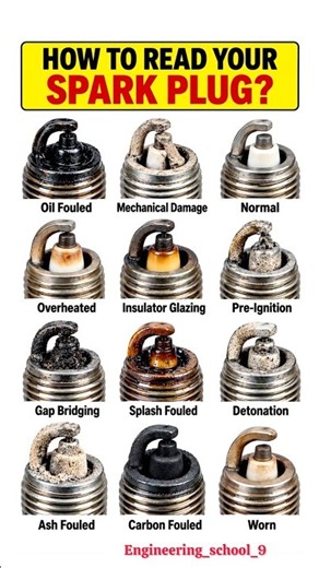 How to Read a Spark Plug🔥 | 12 Spark Plug Conditions & Their Causes🚗⚙️