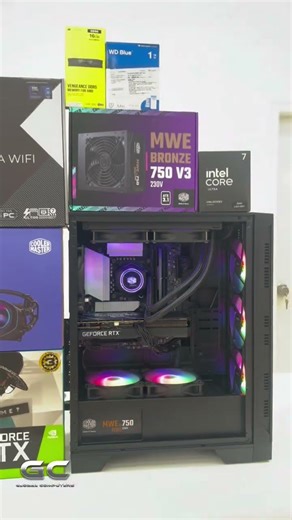 Ultimate Intel Core Ultra 7 + RTX 3060 PC Build 🔥 Full Setup Reveal! #shorts #viral #youtubeshorts