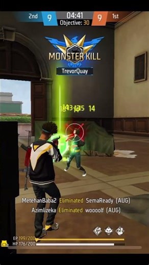 Perfect Game: 30 Kills Without Dying in Free Fire 🔥 #freefire #monsterkill #proplay