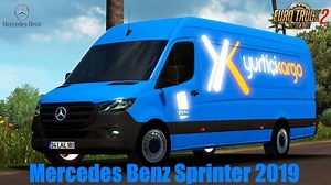 Mercedes Benz Sprinter 2019   Interior v1.4 (1.38.x) - ETS2 mods download