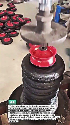 Hydraulic Press Wheel Assembly Process