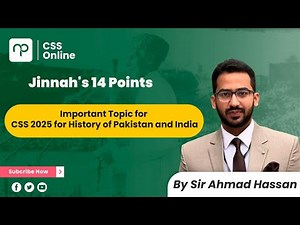 Jinnah's 14 Points | CSS Indo Pak History | Nearpeer Online