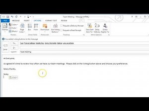 How to use the Voting Feature in Microsoft Outlook