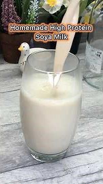 High Protein Organic Soy Milk At Home | Better Than Store Bought Soy Milk