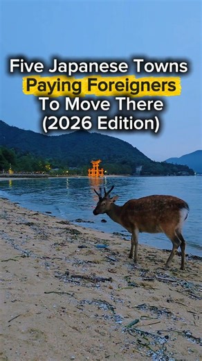 Five Japanese towns that are literally paying people to move there in 2026 ⛩️🇯🇵✈️ Since you guys liked the first one so much, here are five more! ​Across rural Japan, local governments are offering cash grants, housing support, business incentives, and even creative residencies to attract new residents and slow population decline. ​These programs often come with conditions. You usually need to register as a resident, commit to staying for a set period, and sometimes renovate or work locally. T