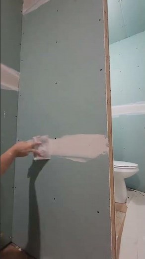 taping drywall joint with usg durabond 90min #drywall #taping #diy #tips #homeimprovement
