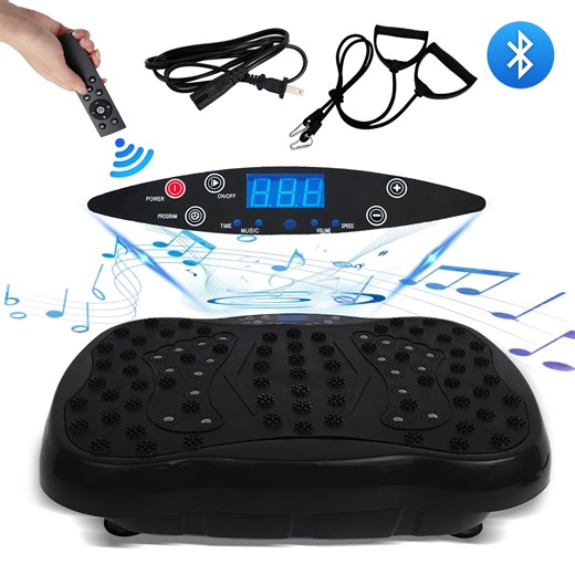 Vibration Plate Exercise Machine-Bluetooth, Vibration Plate for Lymphatic Drainage, Whole Body Workout Vibrate Fitness Platform, Waver Vibration Plate for Weight Loss - Walmart.com