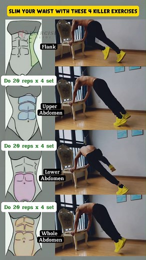 721K views · 2.5K reactions | Slim Your Waist with These 4 Killer Exercises! | Exercise Guide | Facebook