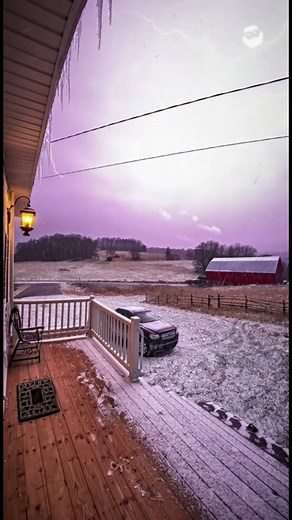 11K views · 55 reactions | Lightning and heavy snow collide on a quiet country road. thundersnow caught on a ring cam ⚡❄️ #Thundersnow #Lightning #Snowstorm #RingCam #DoorbellCam #WinterWeather #Country | Wild Wild AI | Facebook