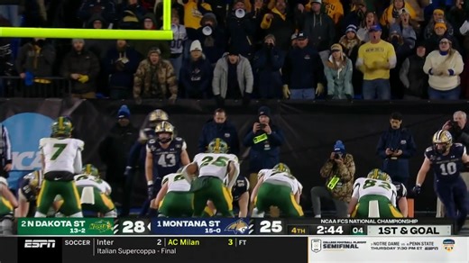 CharMar Brown with a critical 4th-quarter TD 🙌 #FCSChampionship x 🎥 ESPN / NDSU Football | NCAA FCS Football