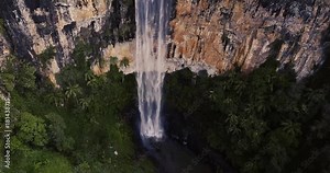 Purling brook Falls at Springbrook National Park in Queensland Stock Video