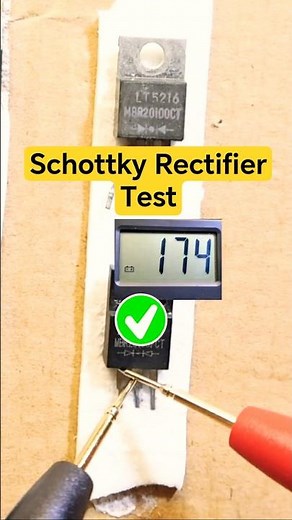 High Voltage Schottky Rectifier Test #shorts #electroniccomponents