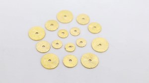 Gold Flat Spacer Beads, 20- 260 Pcs Round Brushed Gold Metal Discs, Heishi Rondelle, 4 Mm 6 Mm 8 Mm 10 Mm Findings, High Quality Plating - Etsy