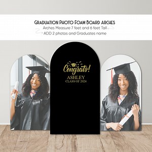Graduation Photo Foam Board Arch Backdrops, Graduation Party Prop Backdrops, College Graduation Party Decoration - Etsy