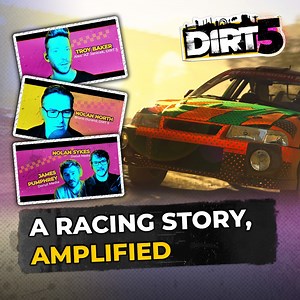 This is a racing story, 𝙖𝙢𝙥𝙡𝙞𝙛𝙞𝙚𝙙 🖐 Troy Baker, Nolan North, Donut Media and dialogue producer Olly Johnson reveal all on DIRT 5's story, and how its unique design brings our Career mode to life. ⚡️ DIRT 5 launches on October 9 for current-gen consoles and PC, followed later by Xbox Series X and PlayStation 5! Full story and new screenshots | http://blog.codemasters.com/community/06/dirt-5-launching-october-9-for-current-gen-consoles-and-pc-new-story-video-revealed | EA SPORTS WRC