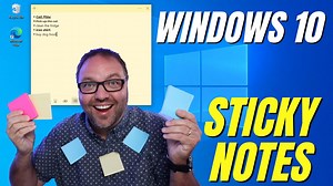 Como poner sticky note o notepad en el escritorio en windows 10