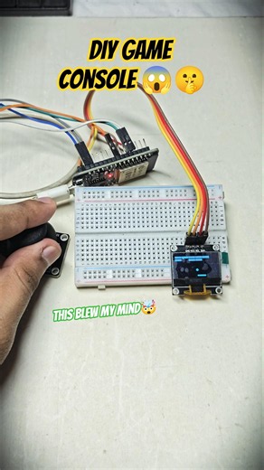 I built a game on esp32.😱🤫.#esp32 #esp32project #microcontroller #gaming #viral #brickbreakergame