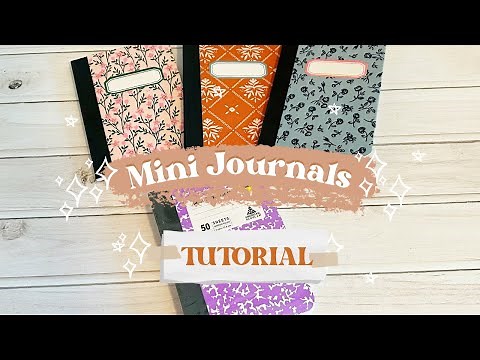 Cottage Journals ☆✧ BEGINNER TUTORIAL ☆✧ Mini Composition Books