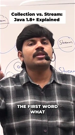 Durga Jobs on Instagram: "Collection: group of objects. Stream: process those objects. Collection = old. Stream = new (Java 1.8). Key differences explained. #JavaStreams #JavaCollections #JavaProgramming #CodingTips #StreamAPI #Java8 #TechExplained"