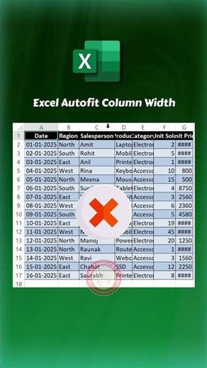 excel autofit column width tricks #excel #exceltricks #excelshortcuts #exceltutorial #shorts #viral