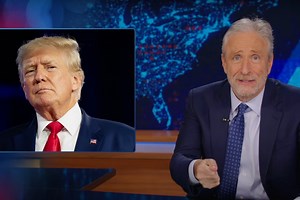 Jon Stewart criticises Trump's trade war with Canada