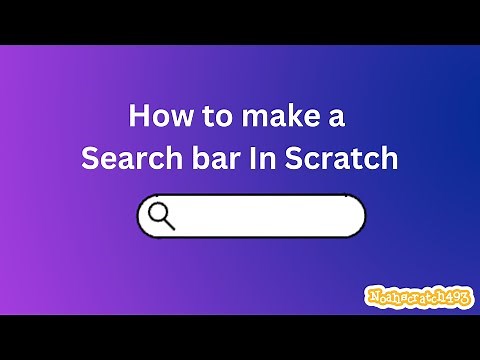 You Won't Believe How Easy It Is to Make a Search Bar in Scratch - Tutorial