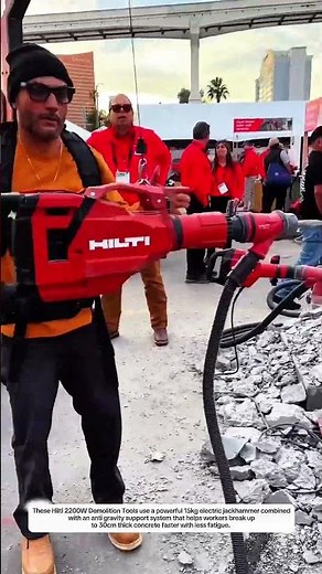 Hilti 2200W Demolition Tools Break 30cm Concrete Fast With Anti Gravity Support System
