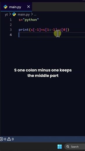 Swap First and Last char #coding #python