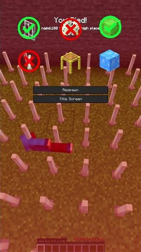 MINECRAFT : FALL DAMAGE VS BLOCKS🤯WAIT FOR IT..#minecraft #shorts