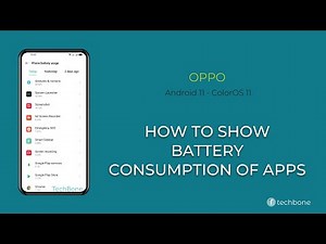 How to Show Battery consumption of Apps - Oppo [Android 11 - ColorOS 11]