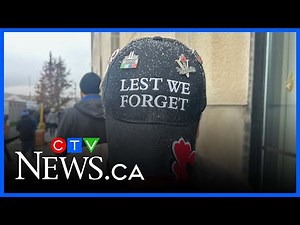 Remembrance Day ceremony in Barrie