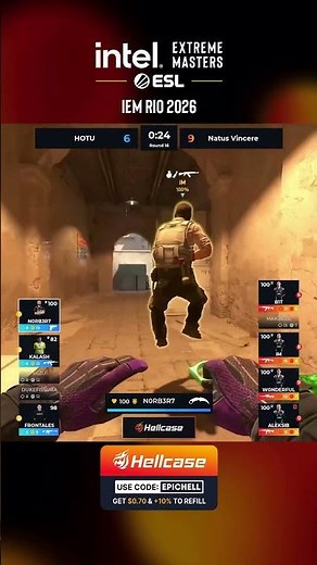 n0rb3r7 UNBELIEVABLE KNIFE KILL at ESL Rio! #cs2 #esl #rio #hellcase
