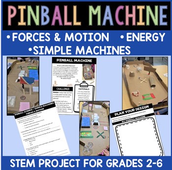 PINBALL MACHINE - STEM Project - Science - Simple Machines, Forces, Energy